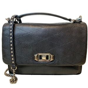 Rebecca Minkoff Black Leather Je T'aime Crossbody